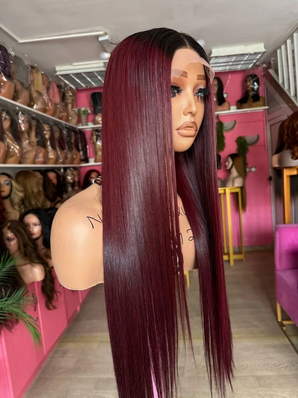 Vietnam Bone Straight Blonde Burgundy