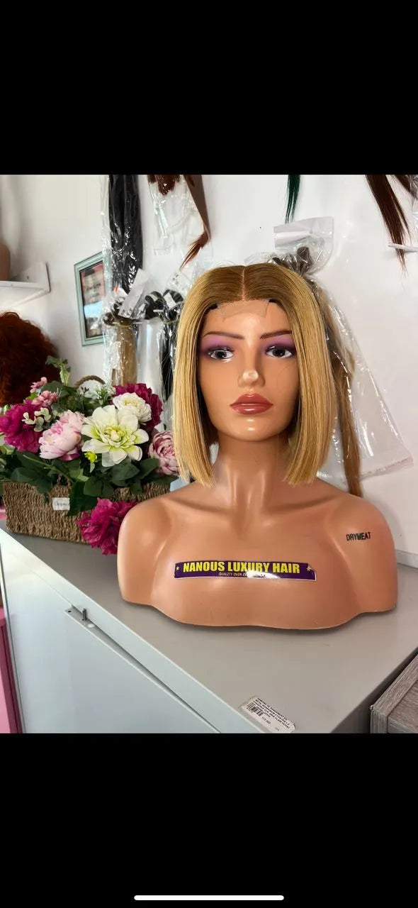 Vietnam Bone Straight Blonde Brown Roots