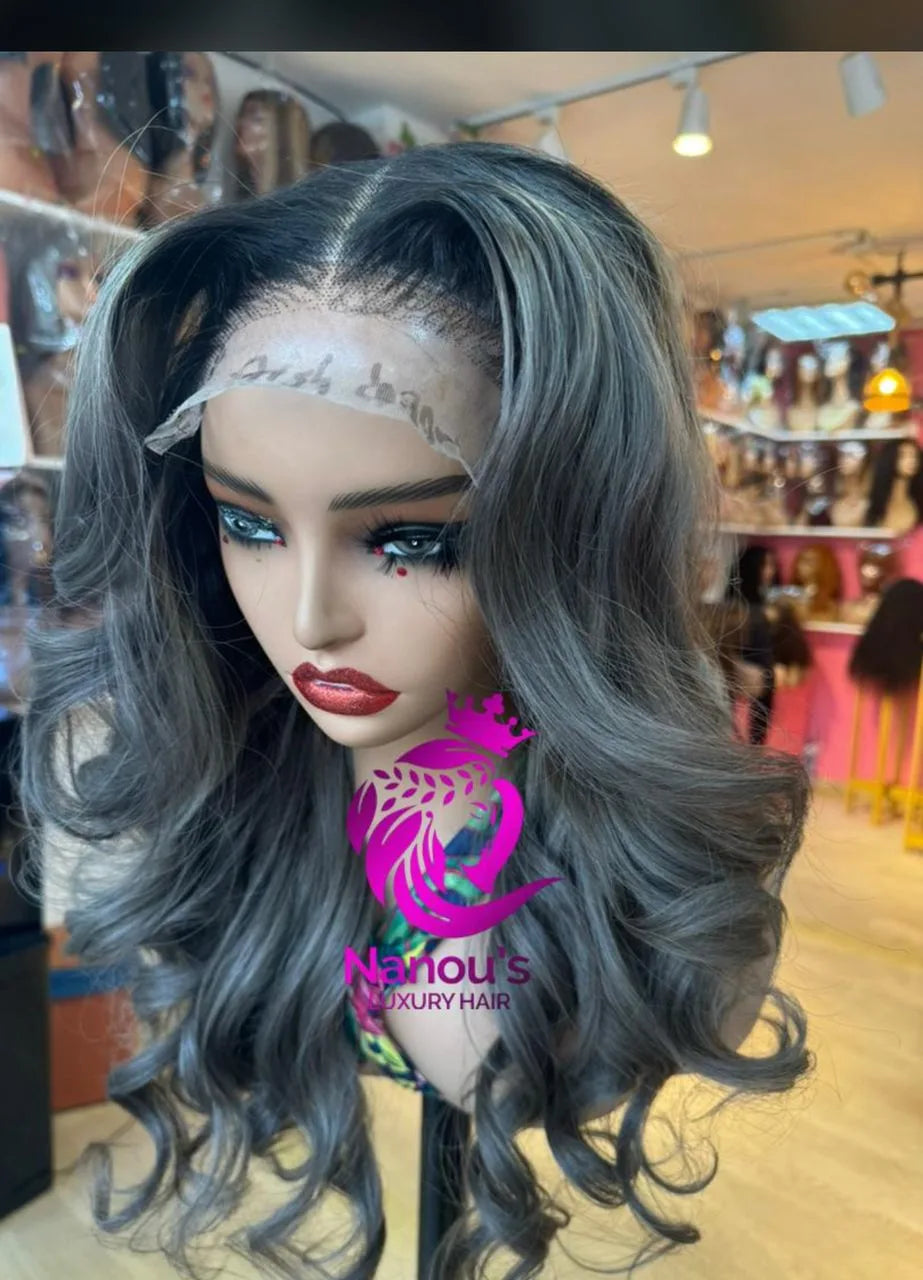 Vietnam Donor Grey Wig